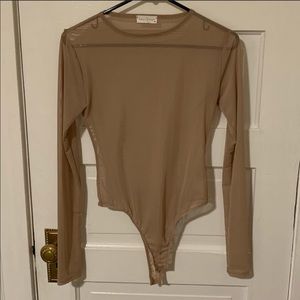 Nude Mesh Bodysuit
